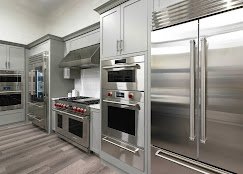 Synergy Home Appliance storefront at 1 North Ave, Burlington, MA.